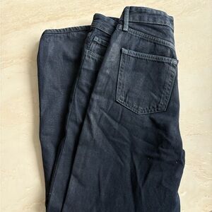 Zara Blue and Silver Straight Jeans Classic Style